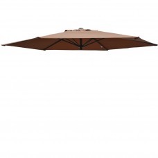 Replacement Patio Umbrella Canopy Cover for 10ft 8 Ribs Umbrella Taupe (CANOPY ONLY)-Brown   563601279